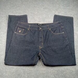 Rocawear Jeans Mens 46 Blue Classic Fit Dark Wash Denim Straight Leg Baggy Loose